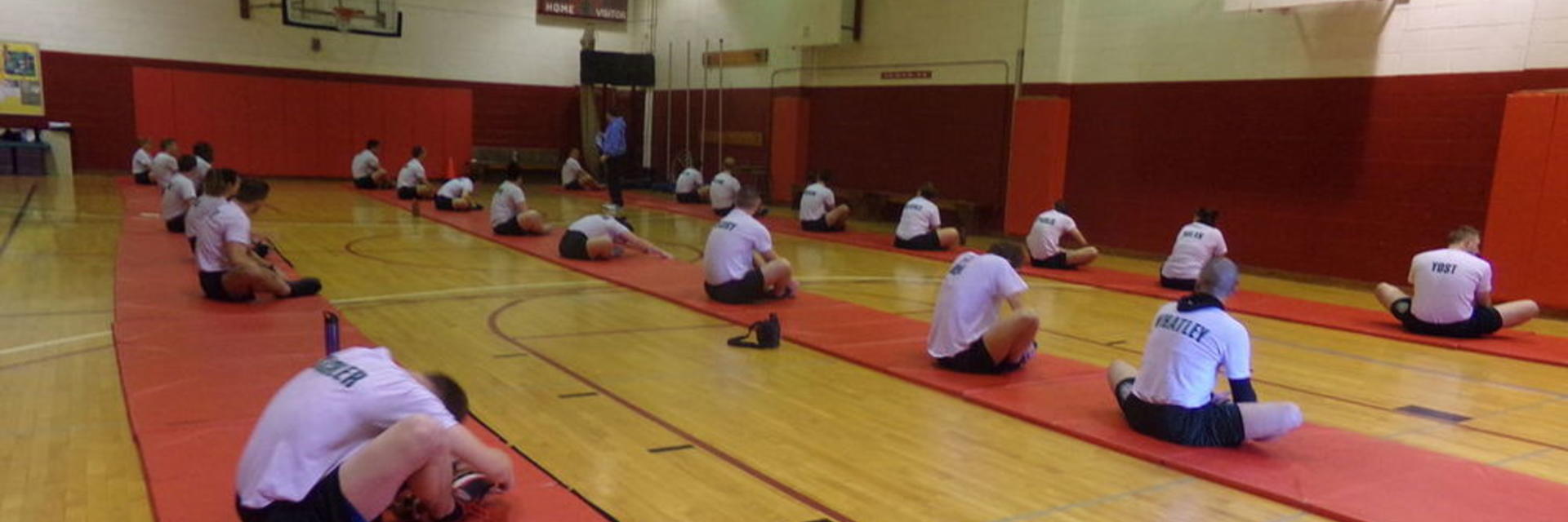 cadets in the matt room