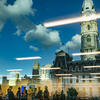 Philadelphia City Hall reflected in the windows of Temple Center City